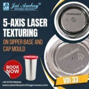 Precision meets perfection ✨ Our 5 Axis Laser Texturing on sipper bases and cap moulds ensures