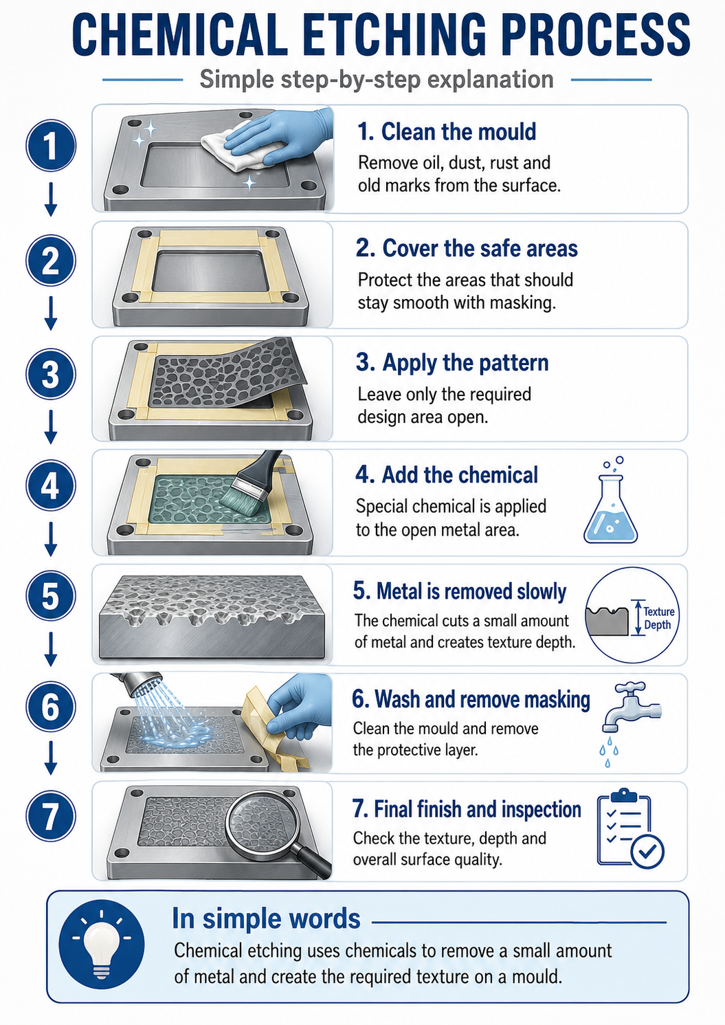 Chemical Etching for Mould Texturing: Complete Process and Application Guide