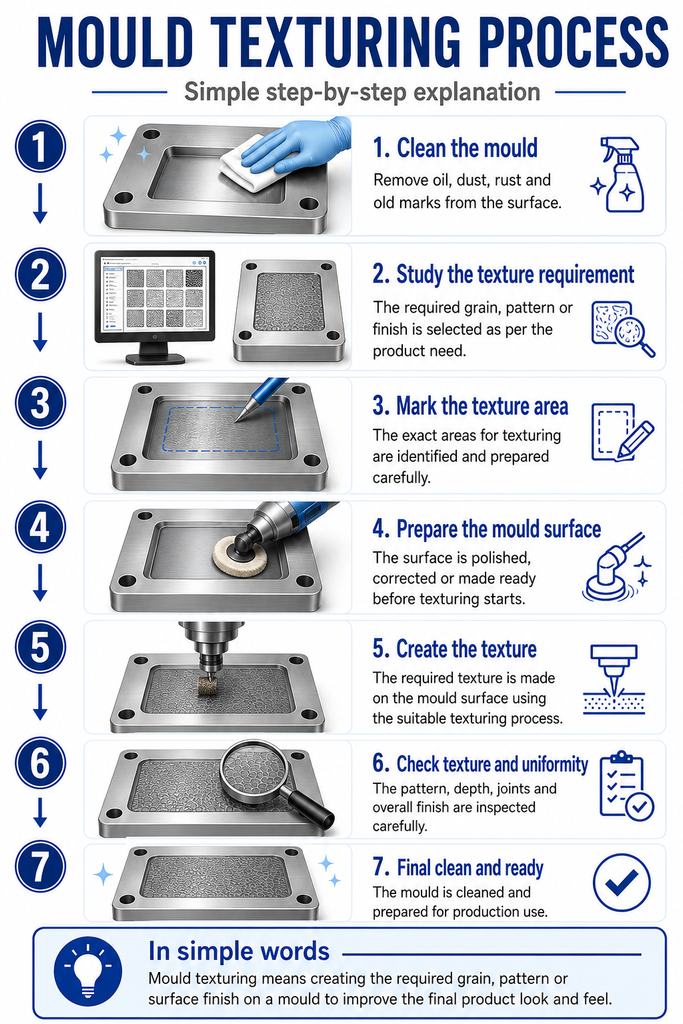 Mould textuirng process